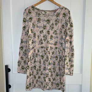 Matilda Jane Floral Mini Dress - Pink and Green Size Large